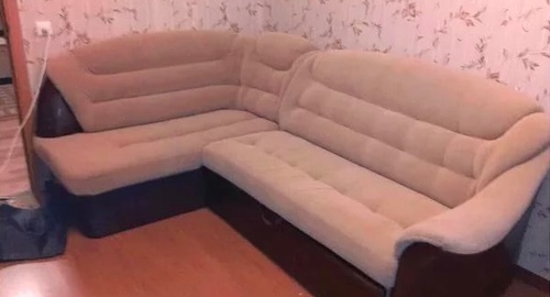 Перетяжка углового дивана. Краснодар