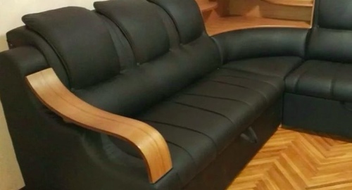 Перетяжка кожаного дивана. Краснодар